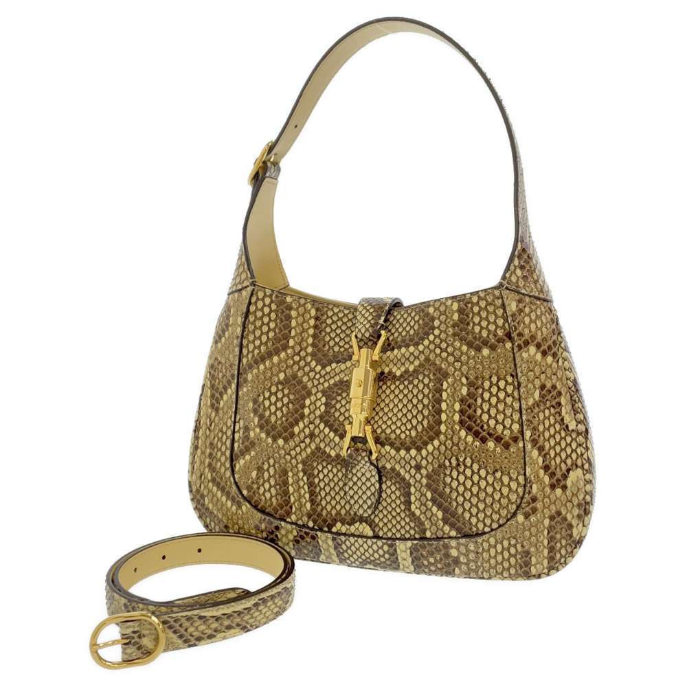 Gucci Shoulder Bag Jackie 1961 Python 2way - Picture 2 of 14